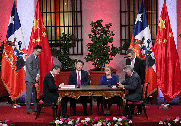 China, Chile agree to initiate talks on FTA upgrade