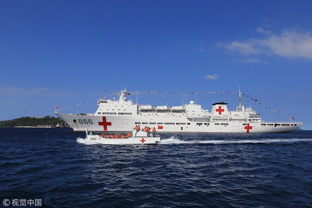 chinese naval hospital ship ark peace concludes vanuatu tour