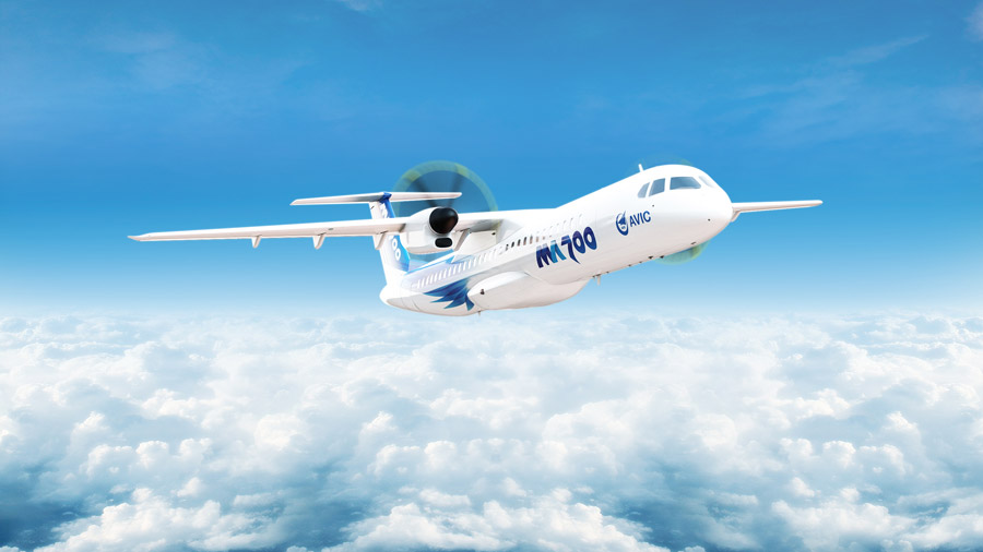 Large parts delivery of China's MA700 turboprop aircraft