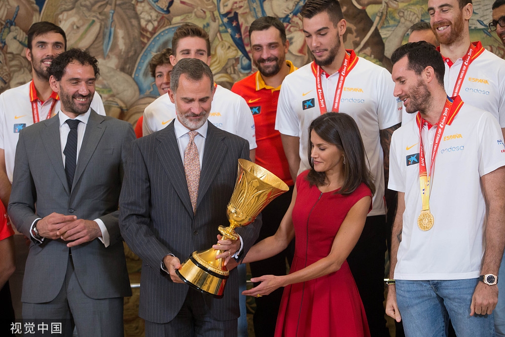 Spanish King Welcomes Basketball World Champions Chinadaily Com Cn