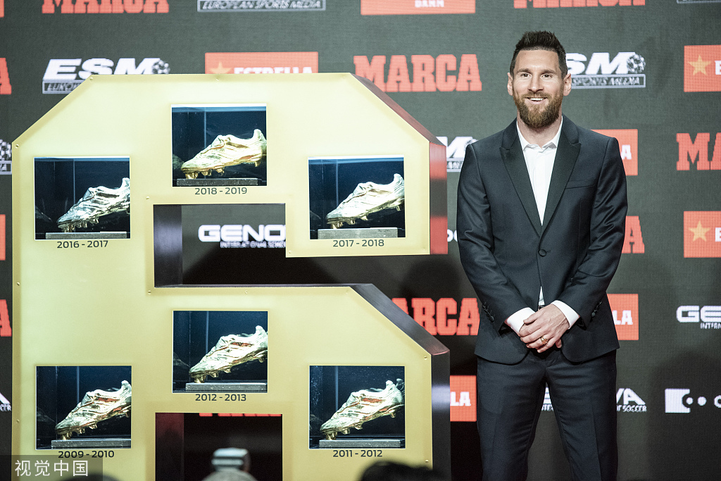 Messi wins record sixth European Golden 