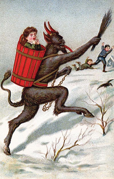 In Germany, Santa's Sidekick Is a Cloven-Hooved, Child-Whipping