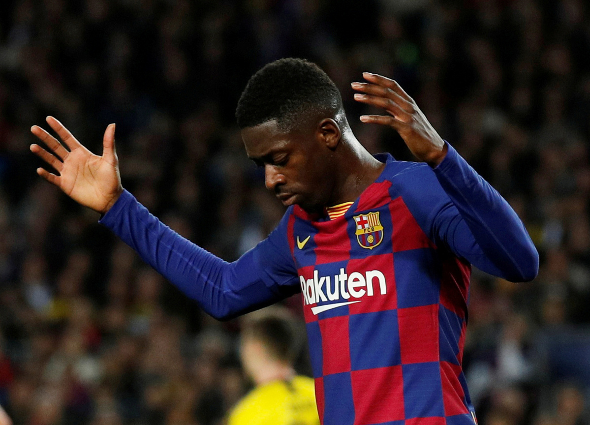 Torn Tendon To Sideline Barca S Dembele For Rest Of The Season Chinadaily Com Cn