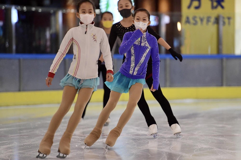 Figure skaters back at rink as ice sports resume