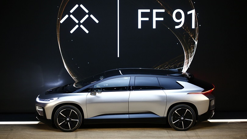 Faraday future electric vehicle shop startups