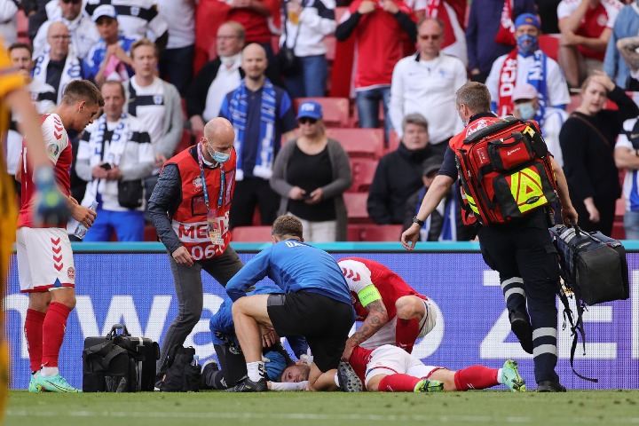 Denmark's Eriksen collapses and needs on-pitch CPR during Euro 2020 ...