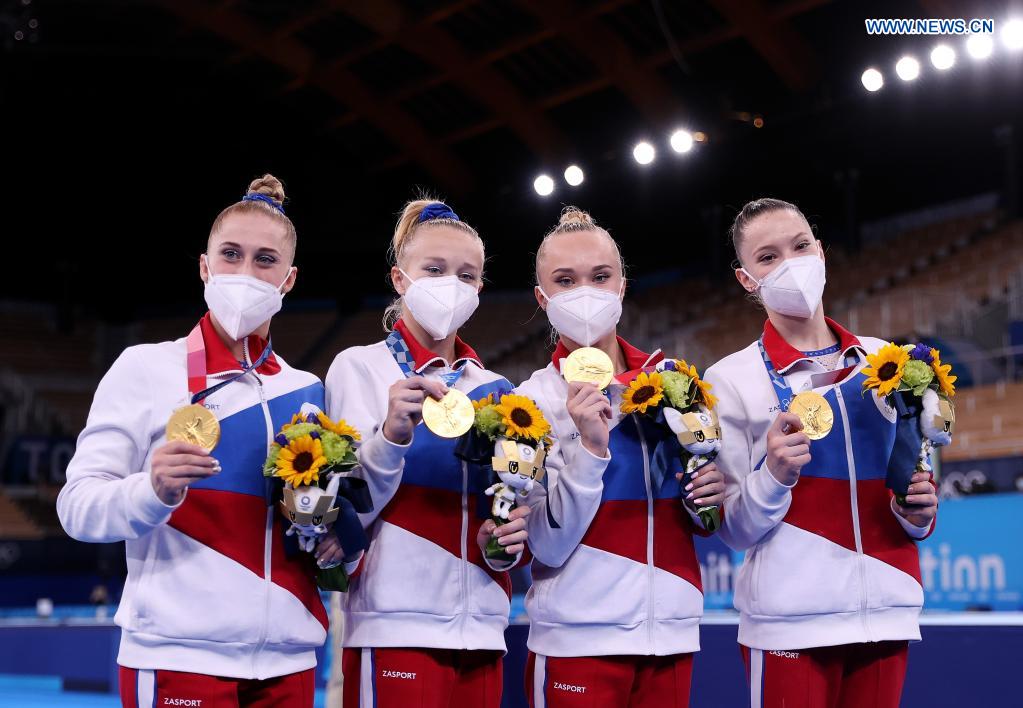 ROC team wins women's gymnastics team gold at Tokyo Olympics - Xinhua