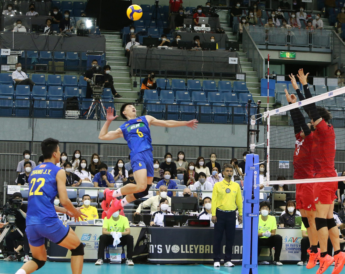 China overcomes host Japan in Asian Mens Volleyball Championship