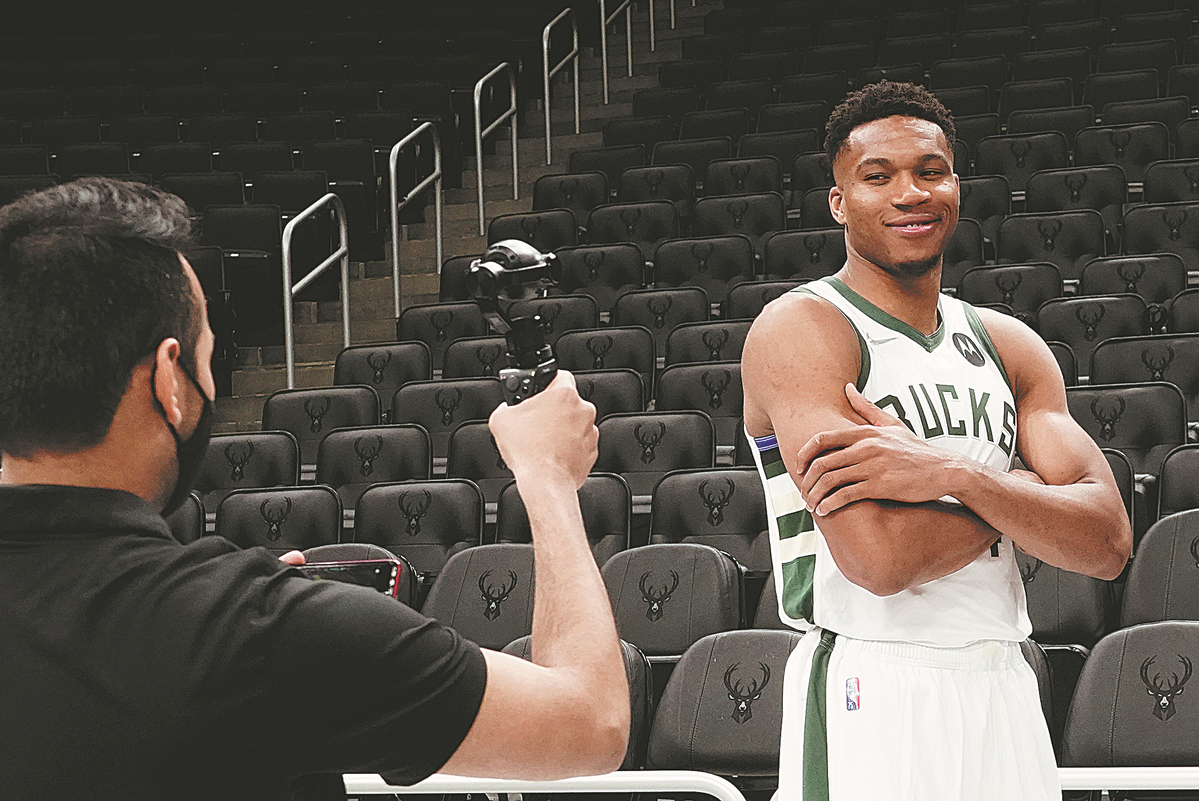 NBA: Giannis Antetokounmpo forced to cut back on muscle-flex