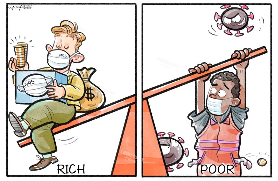 Gap between rich and poor 