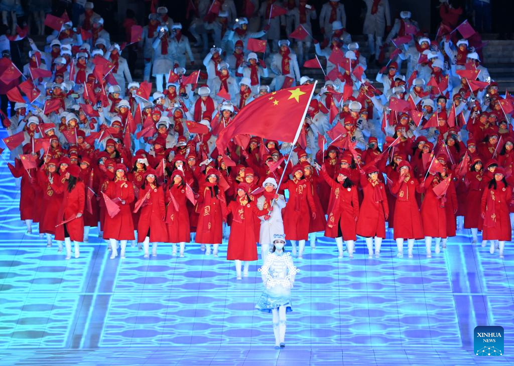 Greece begins parade of athletes at Olympics - Chinadaily.com.cn