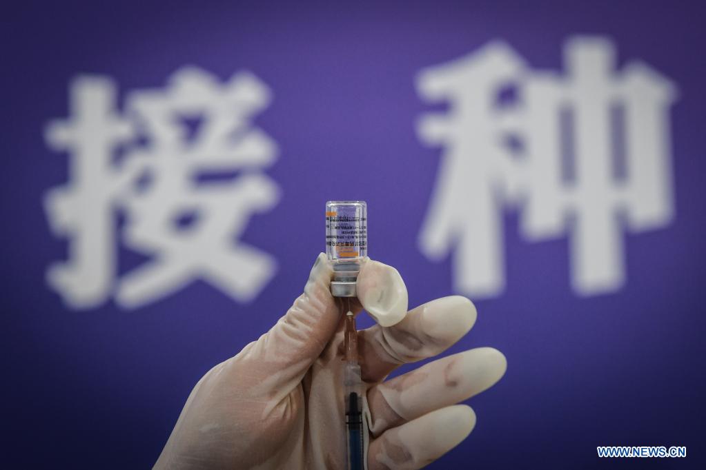 at a vaccination site in dadong district of shenyang, northeast