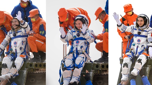 Crew members of the Shenzhou XIII mission return to Earth - Vimarsana News