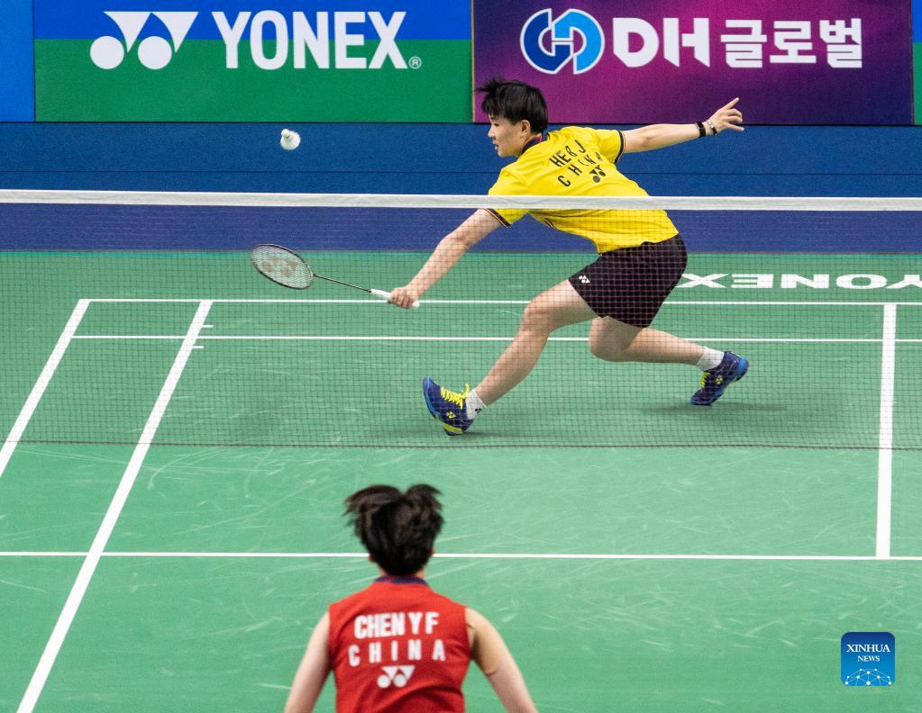 China wins womens singles, mixed doubles at 2022 South Korea Badminton Masters