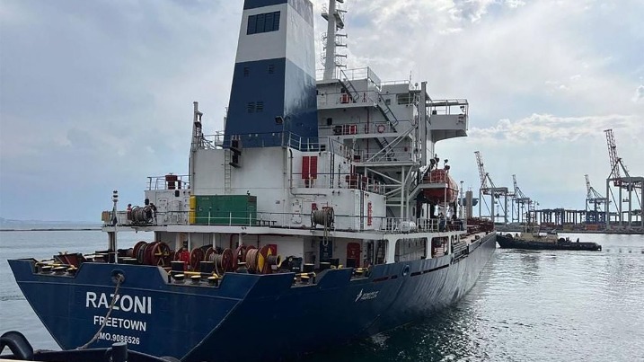 1st ship with grain leaves Ukraine's Black Sea port - Vimarsana News