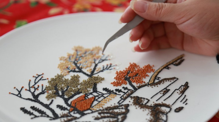 Ancient craft of grain painting thrives in Hebei - Vimarsana News