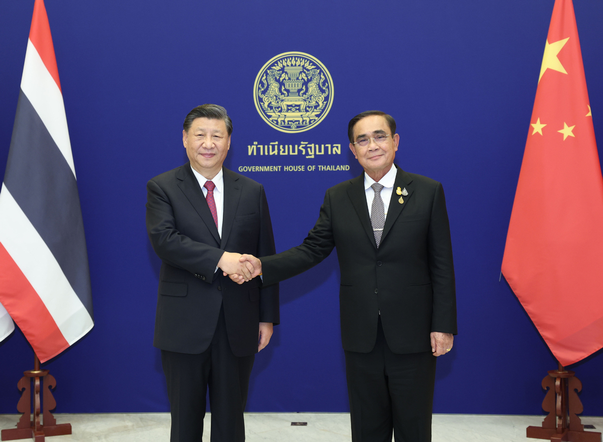 Xi Prayut agree on building more stable prosperous and