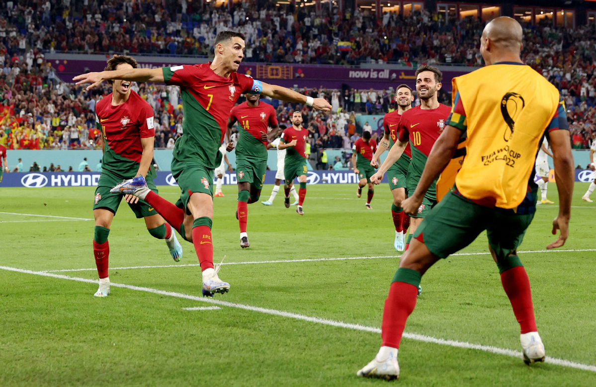 Portugal beat Ghana 3-2 in World Cup Group H as Ronaldo scores in 5th World  Cup-Xinhua