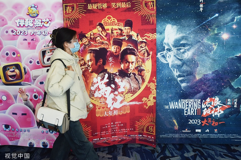 Buoyed by holiday movies, China's annual box office hits bln-yuan milestone  in record time 
