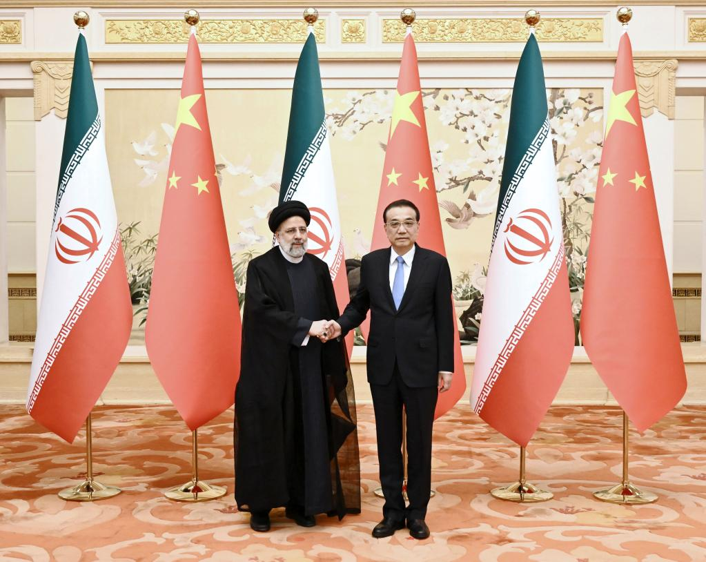 Chinese premier meets Iranian president