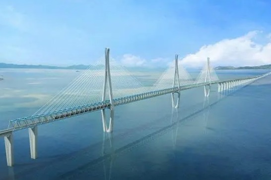 Bridge cluster for high-speed railway in East China under construction ...