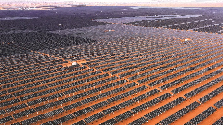 China's first desert-based green power plant on grid - Vimarsana News