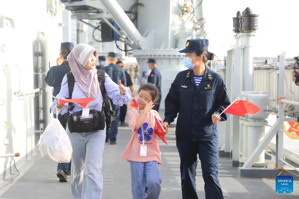 Chinese navy evacuating personnel from Sudan tells story of 'strong motherland, strong backing'