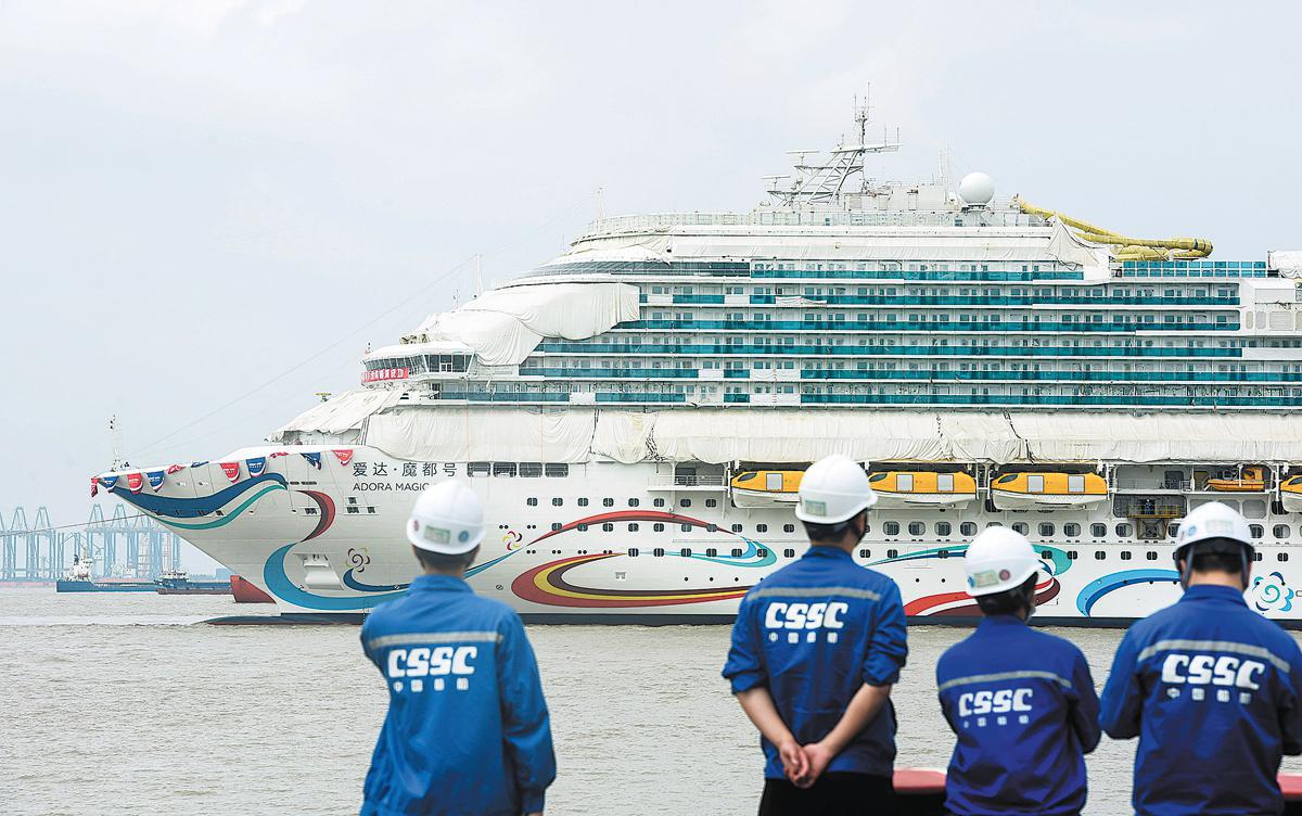 First Domestically Constructed Large Cruise Ship Launched By The Nation