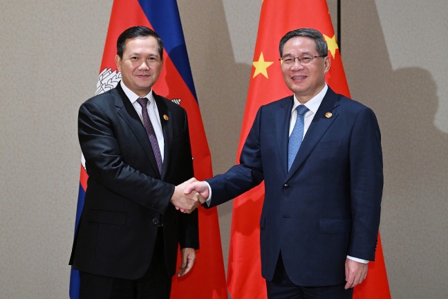 Premier Li meets with Cambodia's new prime minister - Chinadaily.com.cn