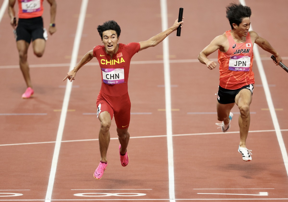 China wins men's 4x100m relay gold at Hangzhou Asiad 