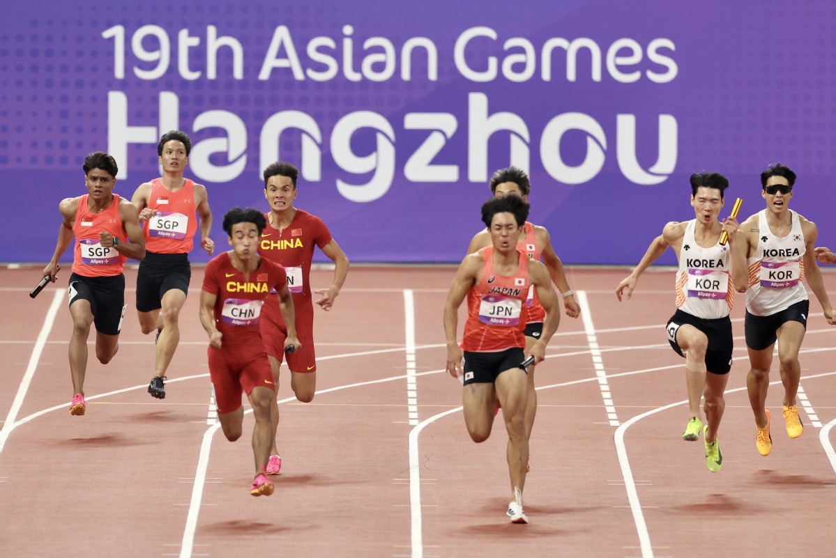 China wins women's 4x100m relay gold at Hangzhou Asiad-Xinhua