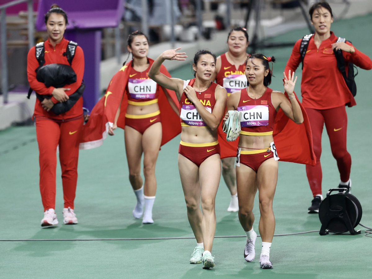 Jiangsu Takes Gold in Asian Games Mens's Decathlon, Men's & Women's Relays