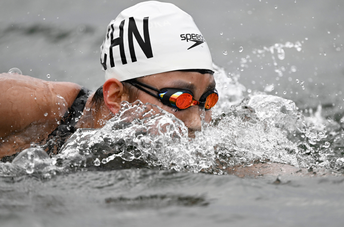 Marathon swimming begins with China's Wu winning gold at Asiad ...