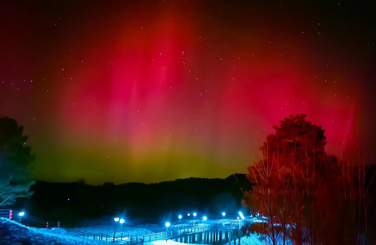 Northern lights paint sky in far North China 