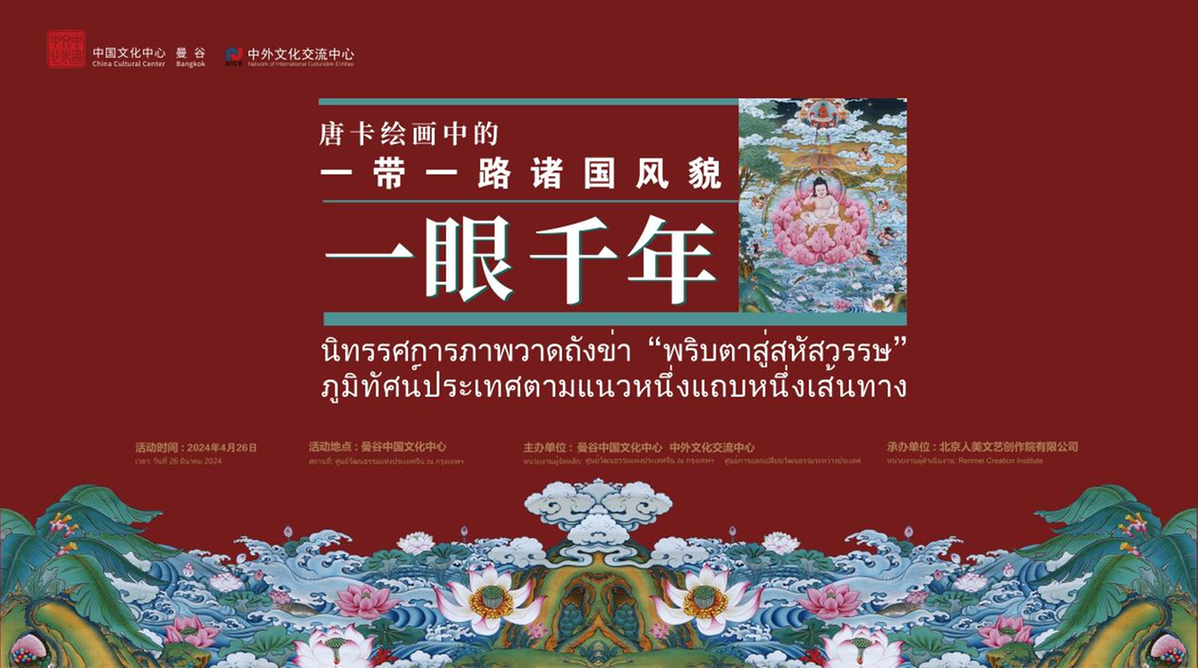 'A Thousand-Year Glance: Landscapes of Belt and Road countries in Thangka Paintings' exhibition hel