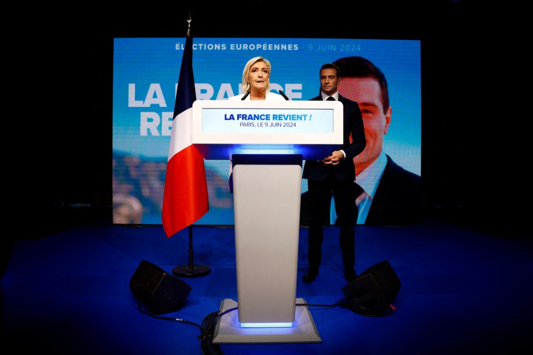 French far-right National Rally well ahead in EU elections