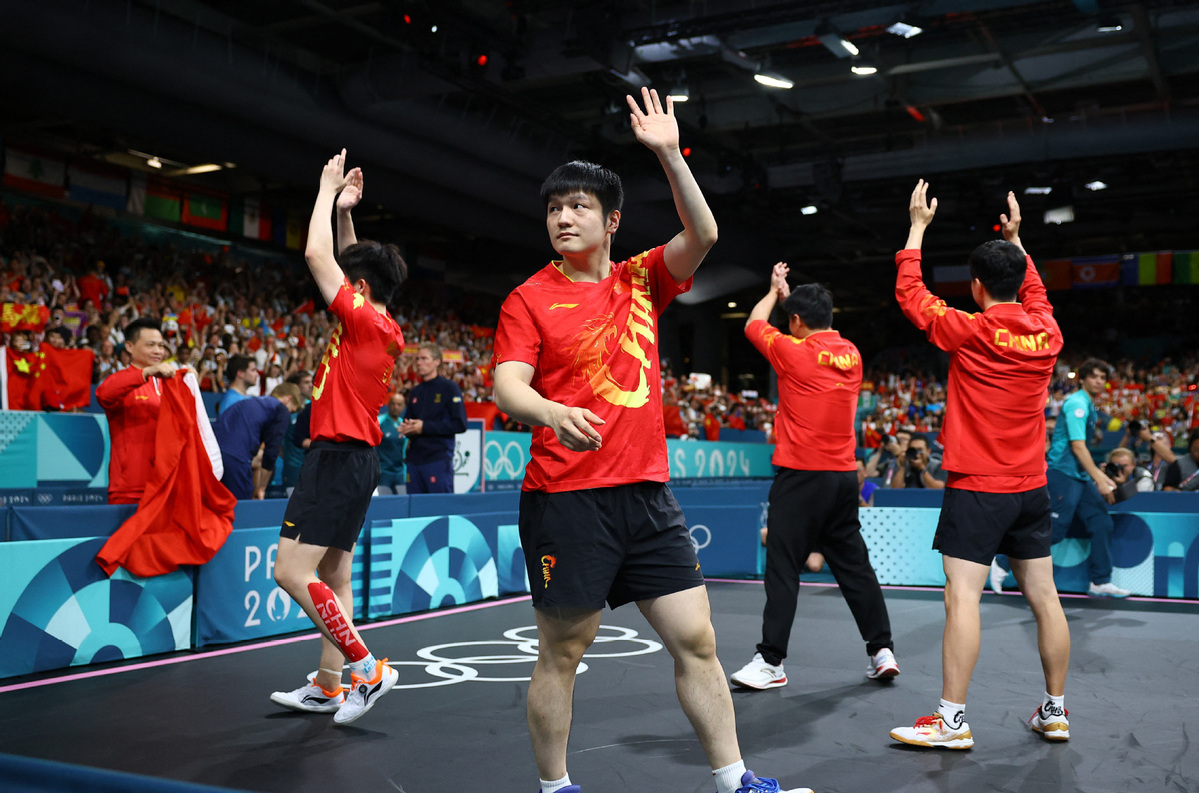 China claims men's table tennis team gold at Paris Olympics