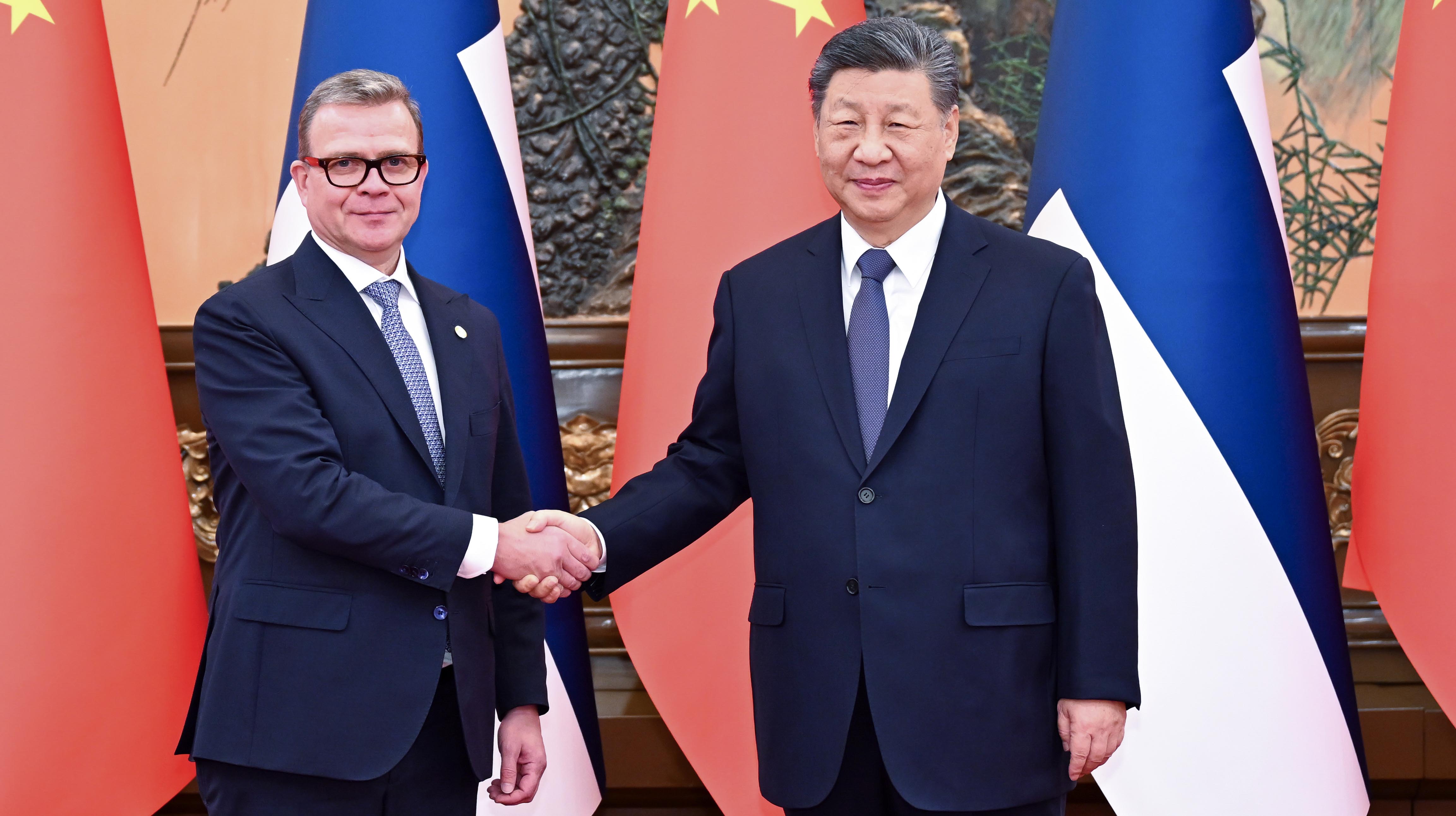 Xi meets Finnish PM in Beijing