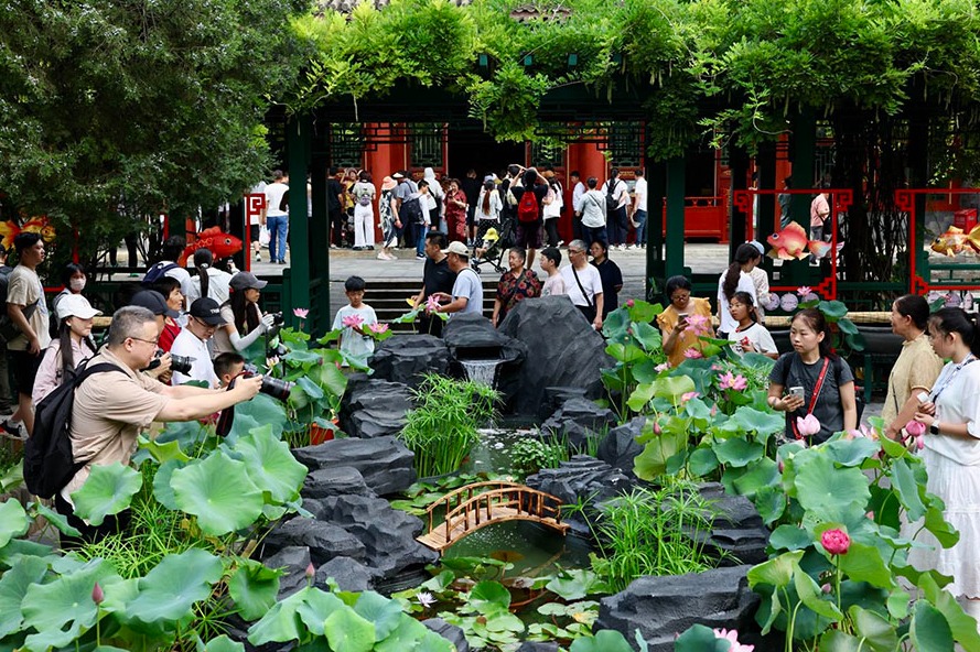 Goldfish, folk arts and palace gardens merge in Beijing exhibition