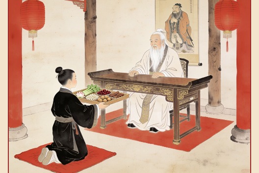 The ancient ritual of respecting teachers