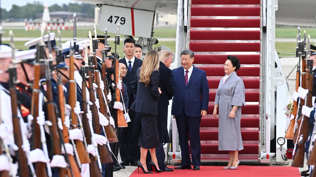 Xi lands in US for state visit, greeted by Trump at airport