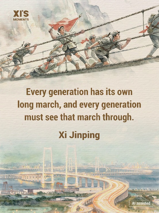 Xi on carrying forward Long March spirit